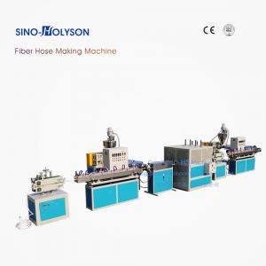 China 65mm Screw Diameter PVC Fiber Reinforced Flexible Garden Hose Making Machine For PIPE on sale