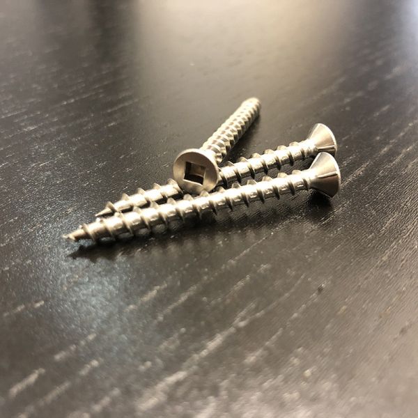 No. 2 Square Drive Countersunk Decking Screws 45mm T17 10G Stainless Steel