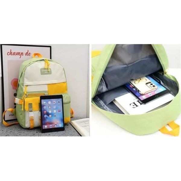 Canvas Backpack School Bag Sets Waterproof Travel Teenagers Backpacks