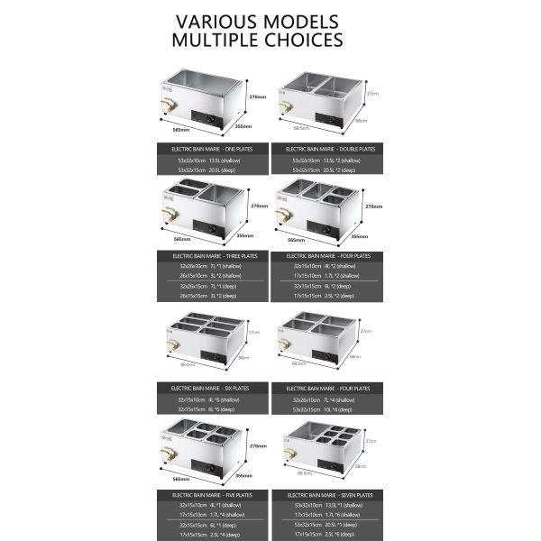 Commercial Catering Equipment Electric Counter Top Food Warmer for Hotel Restaurant