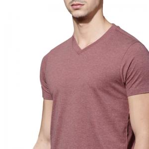 Cheap Oem Logo Men Sportswear Custom Printing 100% Cotton Plain Blank V Neck Men T Shirt wholesale