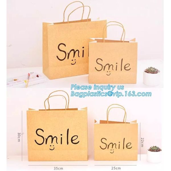 MULTIPURPOSE Holiday Gift Bags Shopping CMYK Eco Retail Packaging 100% Recyclable Kraft Paper Wedding Welcome Bags