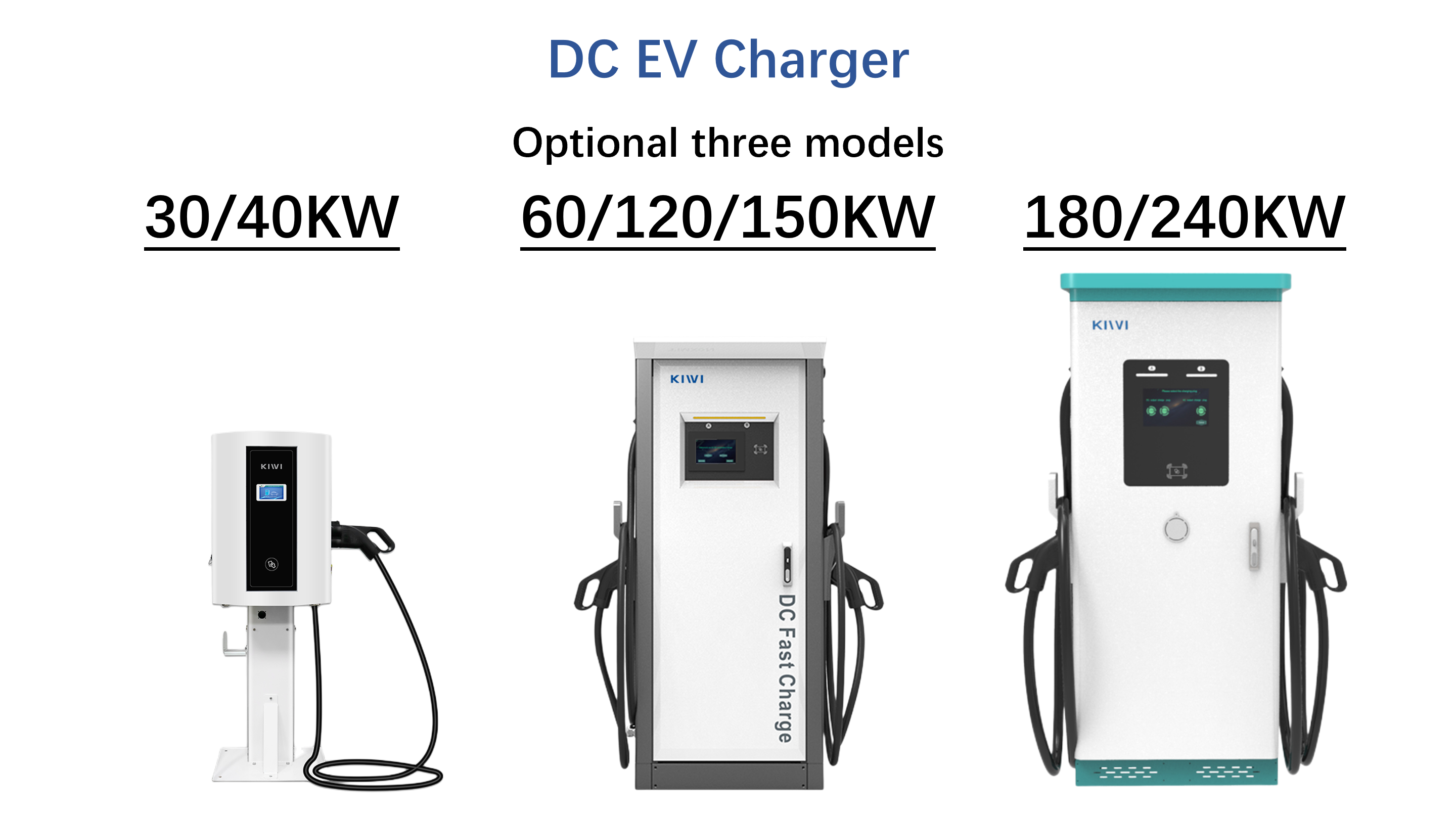 Outdoor Public EV Charging Station With CCS Type 2 CHAdeMO Interface