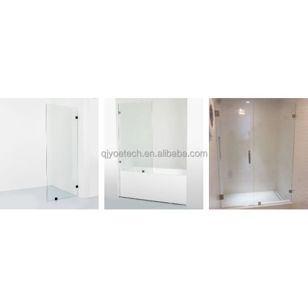 Customized Color and Logo Clear Tempered Shower Glass for Fixed Shower Doors