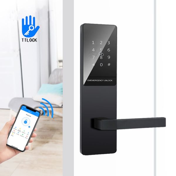 Mechanical Code Electronic Smart Door Locks TTlock Aluminum Alloy For Apartment