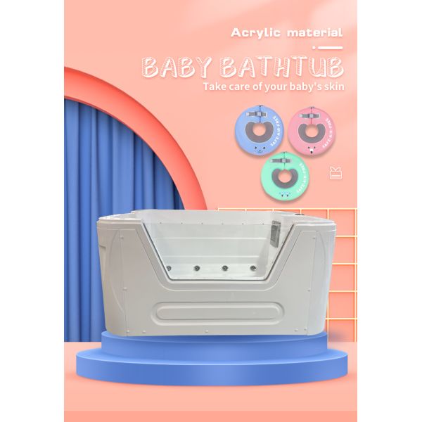 CE Approve Freestanding Acrylic Baby SPA Bathtub Bubble Jets Combo Massage