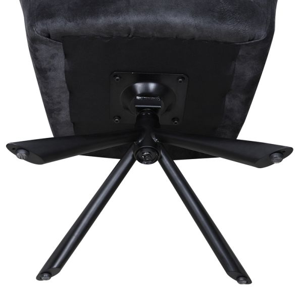 Grey Modern Swivel Chair Dining Room Furniture With Customizable Size