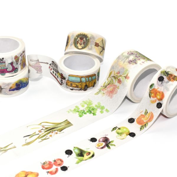 Colorful Wholesale Custom Printed Washi Tape Holder Cute Animal Design Adhesive Tape