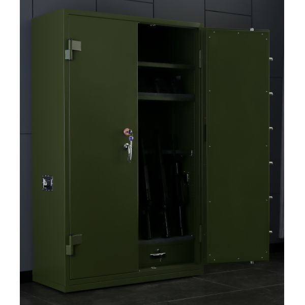 Metal Double Door 3 Shelves Safe Gun Locker Steel Security Safe Military
