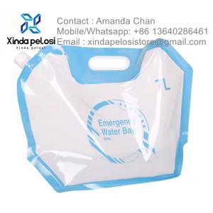 Eco-friendly Collapsible Container Liquid Bag Wholesale Drinking Foldable Water