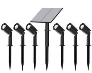 Cheap Six Heads IP66 LED Solar Pathway Lights 6500K For Outdoor Garden Walkway wholesale