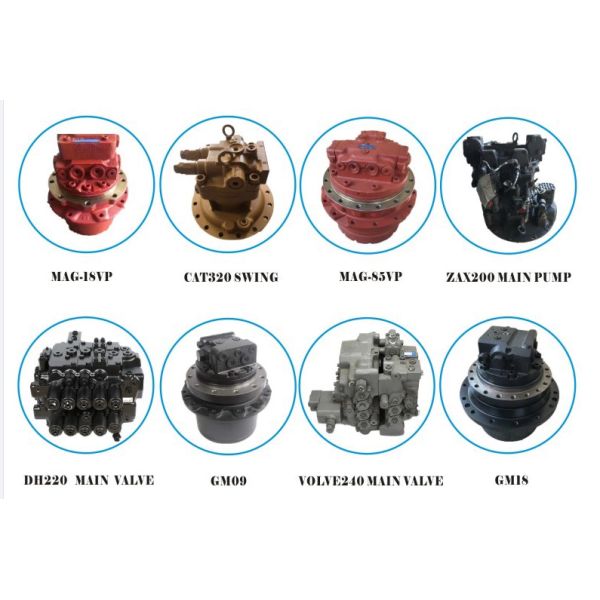 Hydraulic Final Drive Motors for PC110 PC120 DH150 YC135 HD450 SK125 Excavator