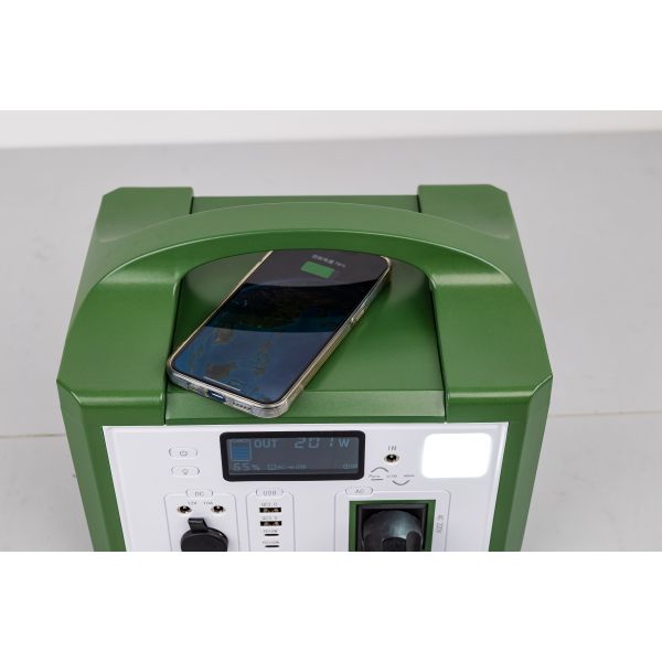 High Efficiency AC 300W 220V Output Portable Solar Generator Rechargeable LifePO4 Battery For Outdoor Hiking