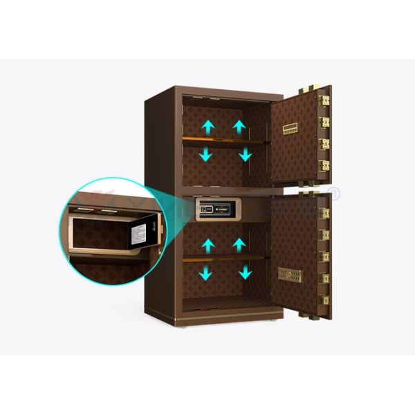 Double Door Electronic Lock Office Safe Box Dual Alarm YB/N7-120D