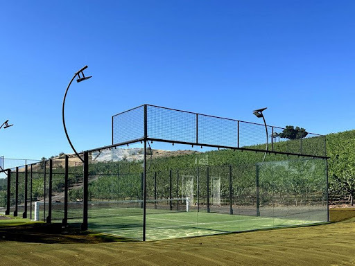Padel court in use