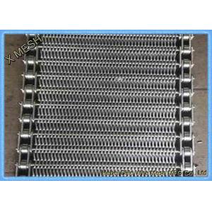 304 316 Ss Wire Mesh Conveyor , Stainless Steel Conveyors Food Processing