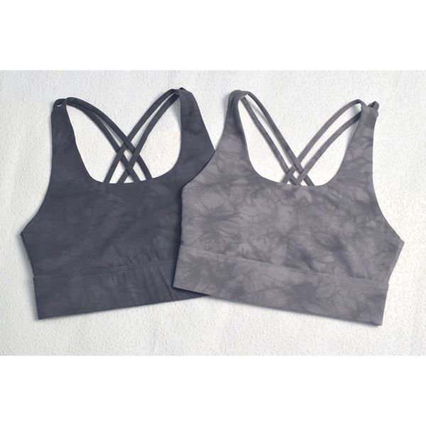 Body Fit Smoky Gray Double Layer Sports Bra / Full Figure Sports Bra 210g