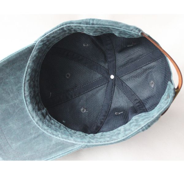 Plain Distressed 5 Panel Baseball Caps 56cm Unstructured Dad Hat