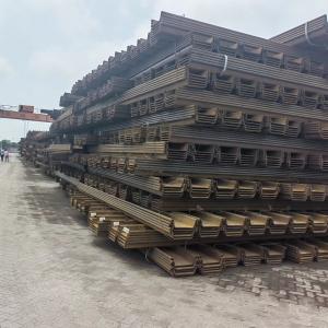 High Strength Q235 Larssen Sheet Piles Water Resistant