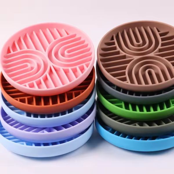 Personalized Pet Bowls Non Slip Dog Slow Food Bowl Custom Color Easy to Clean