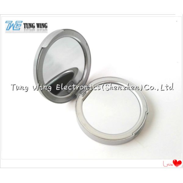 Compact Round Custom Pocket Makeup Mirror OEM For Promotional