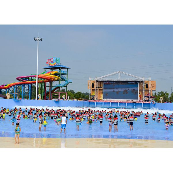 Fiberglass Outdoor Spiral Slide Water Pool Slide Playground For Amusement Park