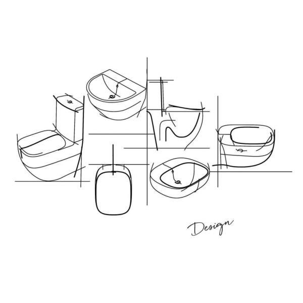 Hotel S Trap Flush One Piece Water Closet Closestool Toilet Washroom Bowl Flushing