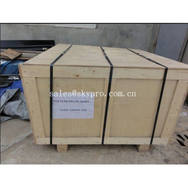 Wear Resistant Conveyor Double Sealing Industrial PU Rubber Skirt Board