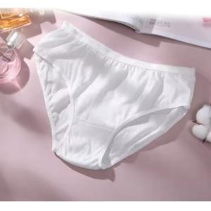 Cheap Women Customized Cotton Hospital Disposable Underwear Panties Breathable wholesale
