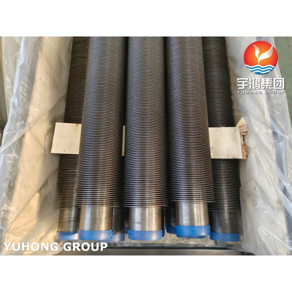 Carbon Steel High Frequency Welding Helical Solid Finned Tubes For Furnace