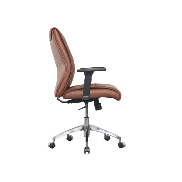 330mm Radius Ergonomic Revolving High Back Managers Chair SGS PU Casters