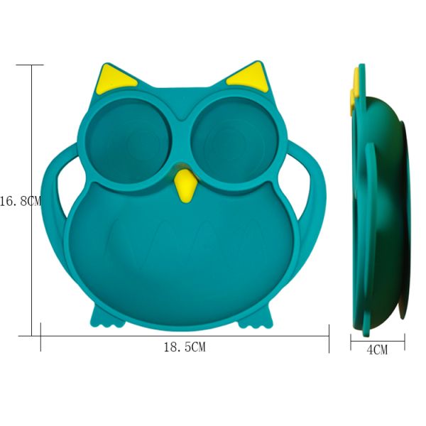 Silicone Suction Plate Set Food Feeding Bpa Free For Infants Toddlers