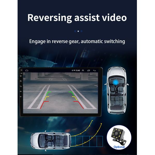 10.1" 2 Din Android Car Stereo Radio with Carplay Android Auto GPS Wifi BT FM RDS Hifi Audio For Universal Car Fitment