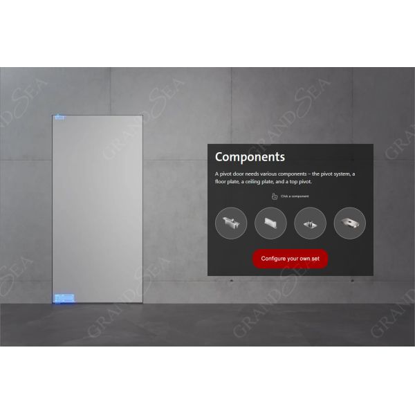 Italian Front Door Design Villa Pivot Entrance Security Luxury Front Pivot Door Modern Entry Black Porta Aluminum Pivot Door