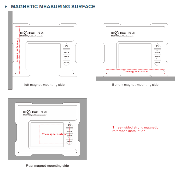 DMI610 1.5V High Accuracy Digital Inclinometer Angle Position Level Angle Finder