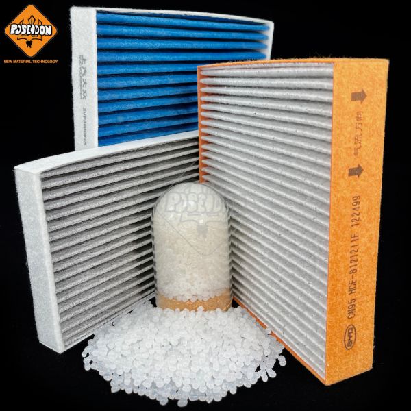 Polyolefin Hot Melt Adhesive White Granule Automotive Filter Adhesive 7mm Hot Glue