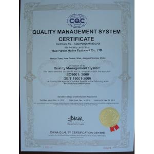 WUXI FUNSOR MARINE EQUIPMENT CO., LTD Certifications