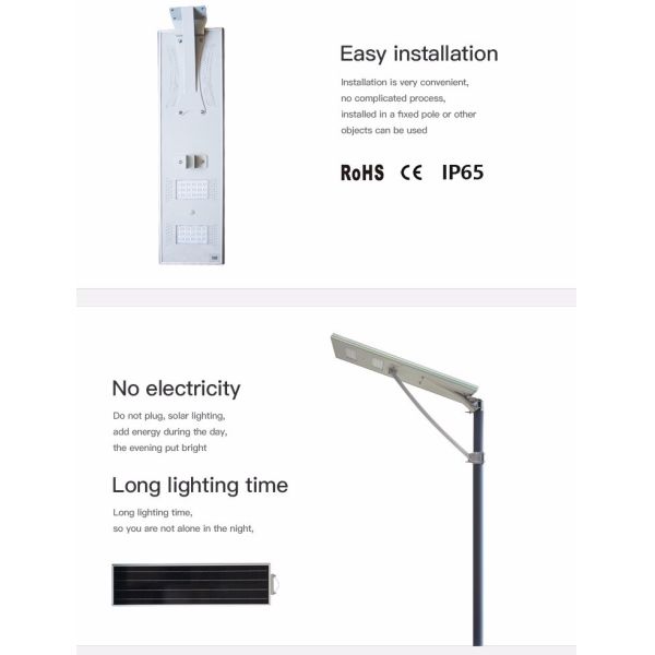 LED Solar Street Light Outdoor Waterproof Solar Wall Lamp Night Lighting Rechargeable Garden Couryard Porch Light