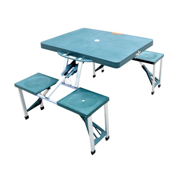 General Outdoor Portable 4 Seats Camp Suitcase Folding Picnic Table for Courtyard Good