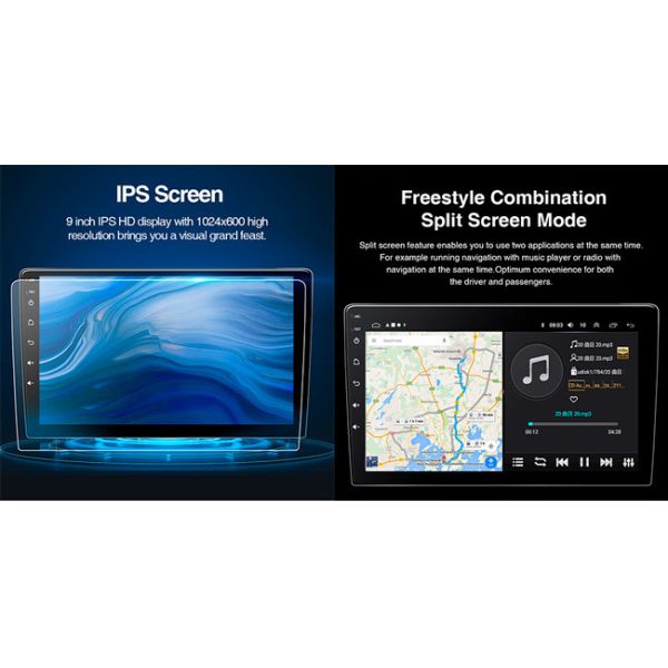 OEM Car Android System 9 Inch 1280x720 BT GPS Car Radio Android Auto Carplay