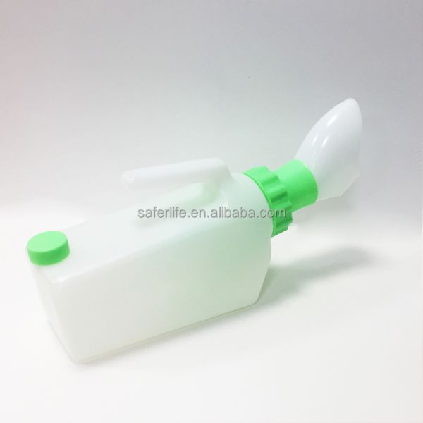 anti back flow Plastic Unisex 1000ML Urine Bottle Logo Printed Available Portable Urine Bottle