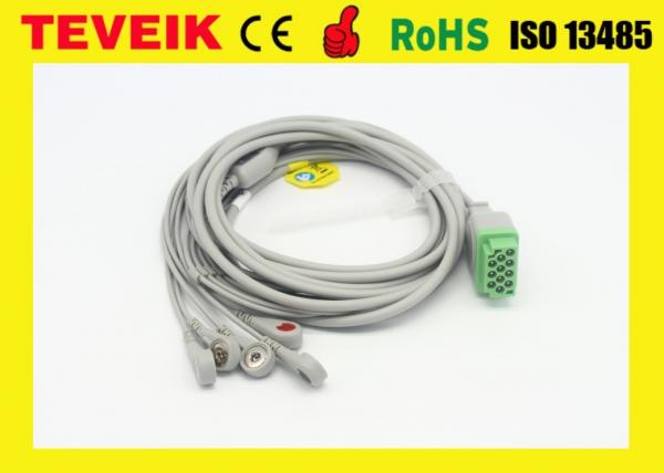 Quality Factory Price Medical Reusable One Piece GE Marquette 5 leads ECG Cable For Dash 4000 Patient Monitor for sale
