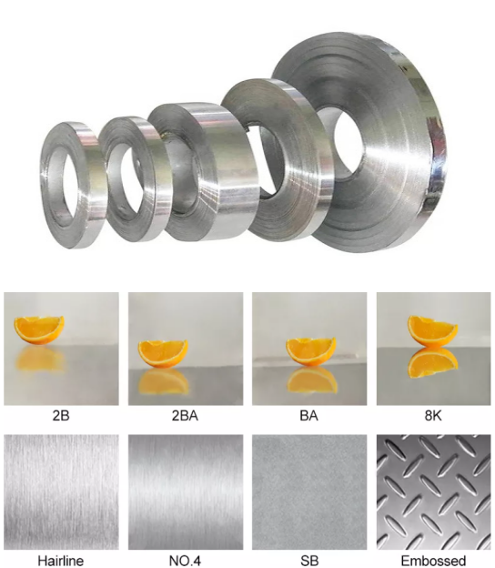 Cold Rolled Stainless Steel Strip In Coil 304 304L 0.1mm 0.5mm 0.6mm For Food Vessel