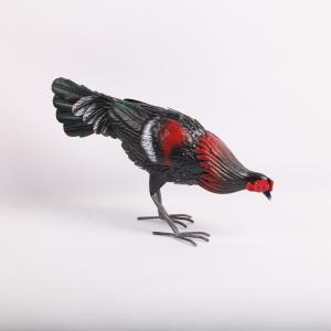 Cheap Unique Animal Garden Ornament Weatherproof Metal Chicken Ornaments wholesale