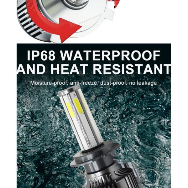 360 Degrees Lighting N6 LED Car Headlight H4 H7 H8 H11 Led Fog Light Bulbs
