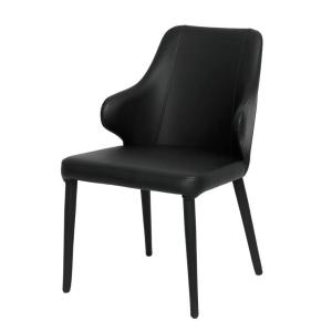 China Stain-Resistant Mid-Century Modern Dining Chair in Leather/Fabric on sale