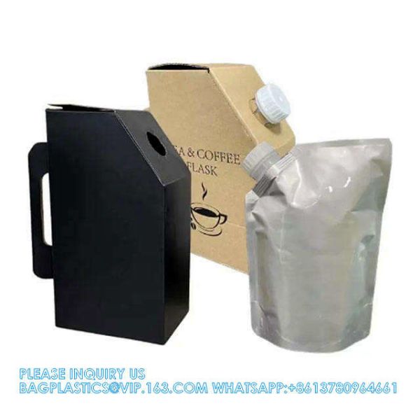 Aluminum Foil Coffee Spout Pouch / Hot Coffee Box Dispenser Coffee Spout Pouch hot Coffee Box Dispenser Coffee Bag