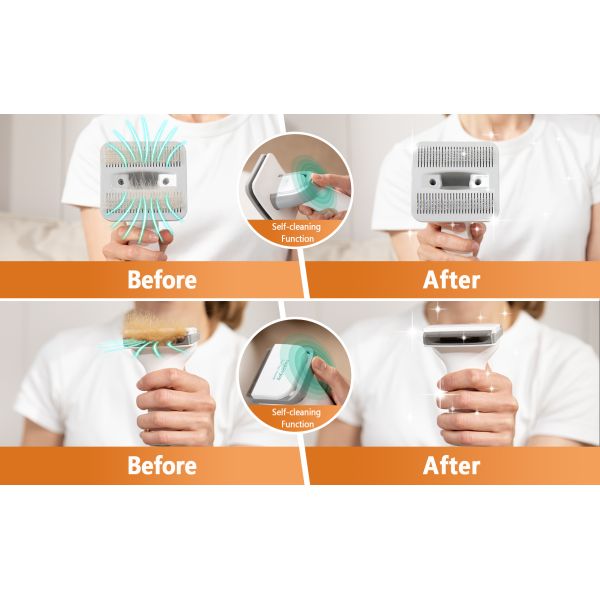 Low Noise Pet Dog Grooming Kit with Vacuum Tools and Dog Brush Set N.W/G.W. 2.5kg/5kg