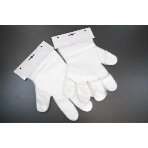 Cheap Embossed Disposable PE Gloves For Food Service , Clear Plastic Disposable Gloves wholesale